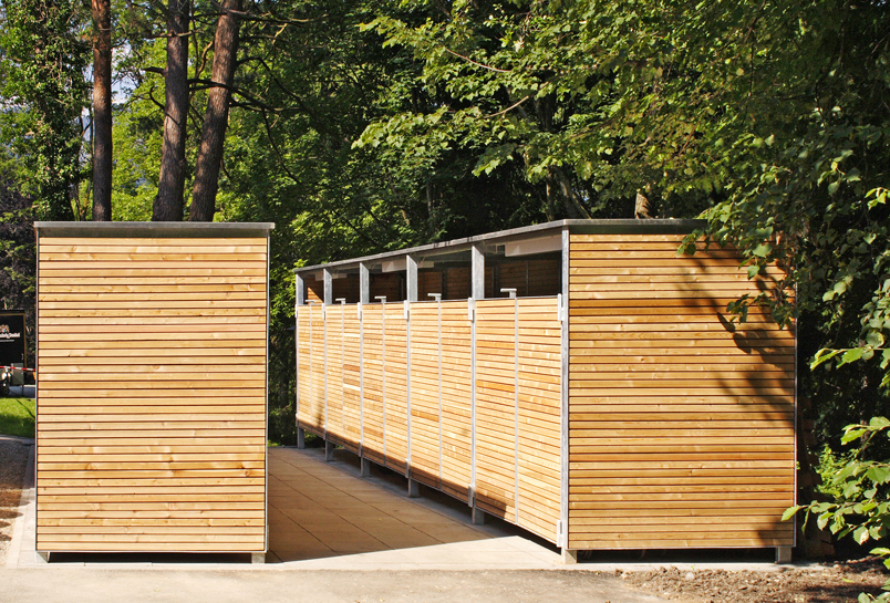 Modulare Müllbehälterschränke